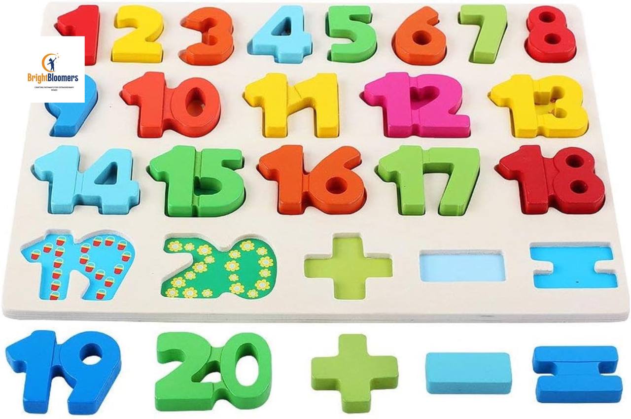 Wooden Puzzles for Toddlers, Wooden Alphabet Number Shape Puzzles Toddler Learning Puzzle Toys for Kids, 3 in 1 Puzzle for Toddlers, Age 3+ (Set of 3)