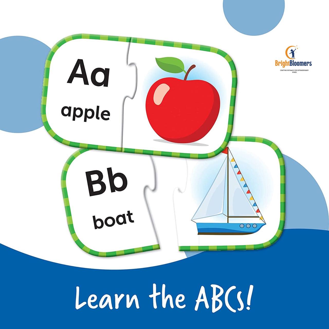 ABC Puzzle Cards, Kindergarten Readiness, Self Correcting Puzzles, Alphabet Learning Games, Puzzles for Toddlers, Ages 3+