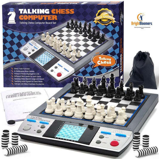  Electronic Chess Set - Talking Chess Computer Set, Board Game, Beginner...