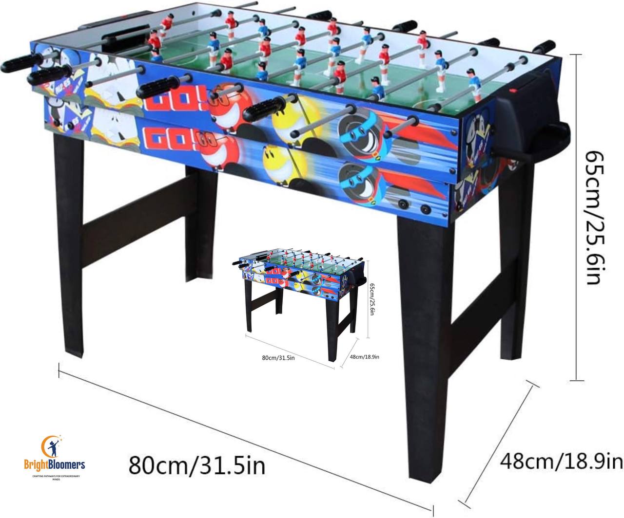 Multi Function Combo Game Table, Steady 4 in 1 Pool Table for Kids, Hockey Table, Soccer Football Table, Table Tennis Table,Ideal for Kids, 31.5 Inches