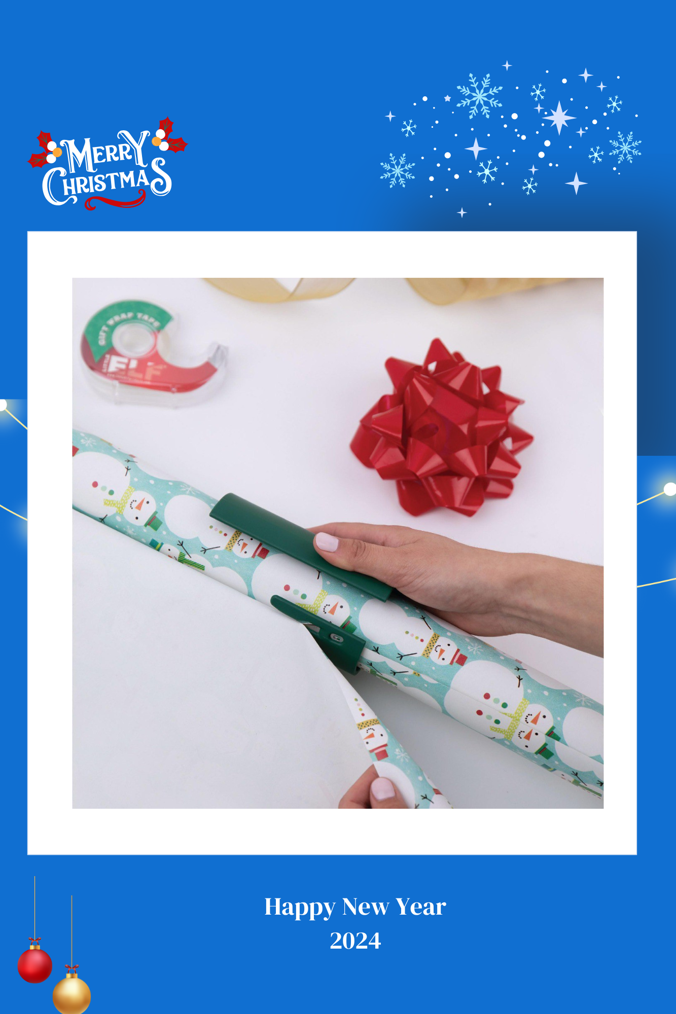 Christmas GiftWrap Precision Cutter